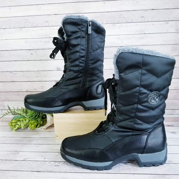 London Fog Shoes - London Fog Rhonda Black Winter Boots Size 8